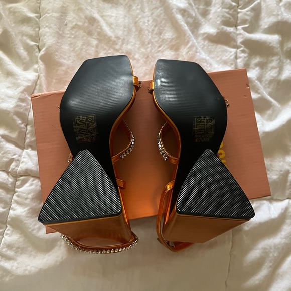 New! Rhinestone Strappy Heels 🧡 - Picture 3 of 6